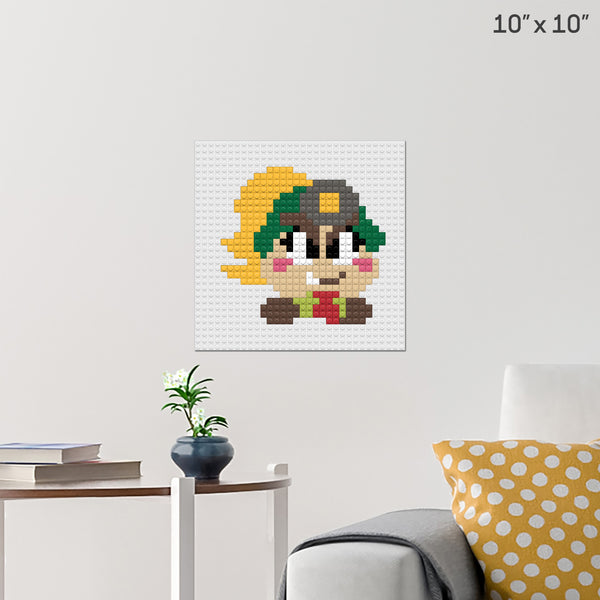 Goombella Pixel Art Wall Poster Build Your Own With Bricks Brik 