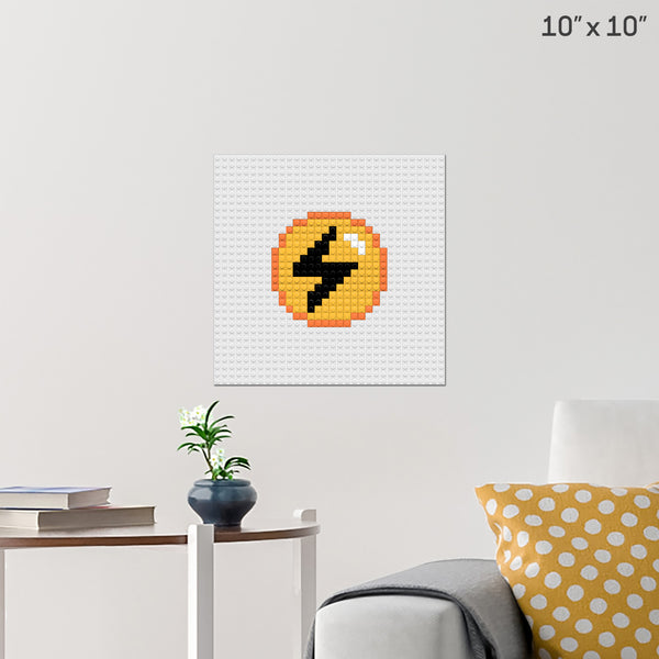 Pokemon Lightning Energy Pixel Art – BRIK