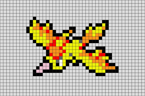 Pixilart - pokemon Moltres Pixel Art by mango10000