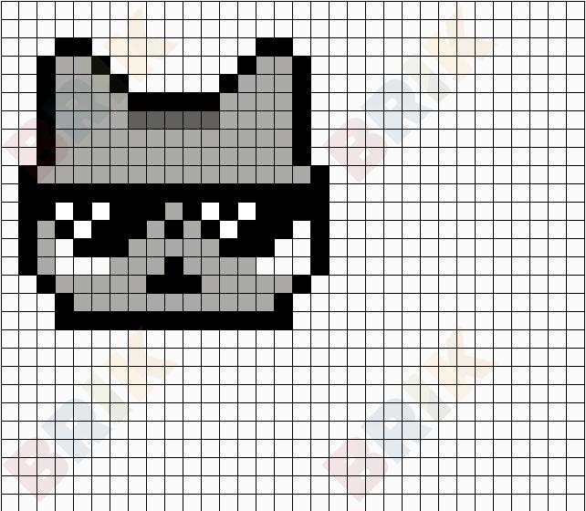 Cool cat pixel art Art Print