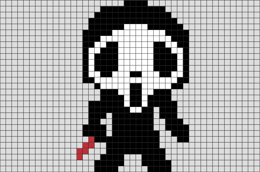 Ghostface Pixel Art – BRIK