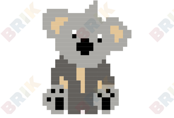 Koala Pixel Art – Brik