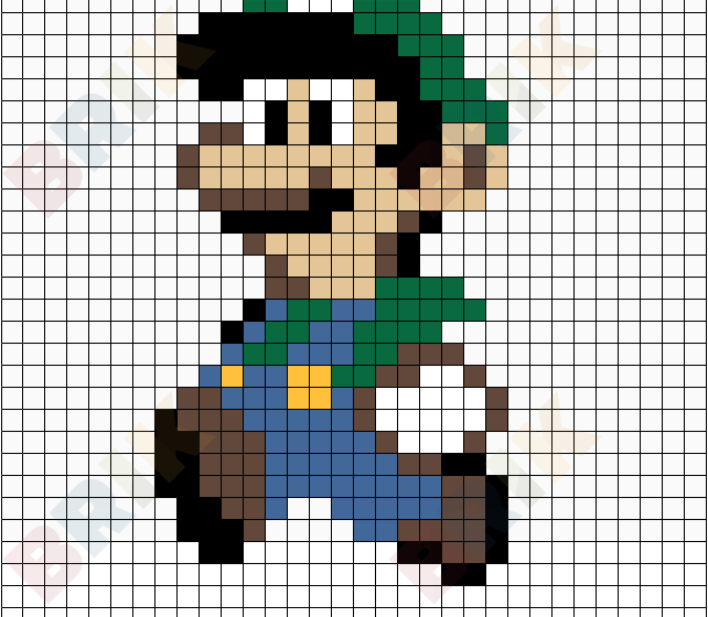 Luigi Pixel Art