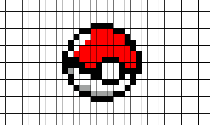 Poke ball pixel art
