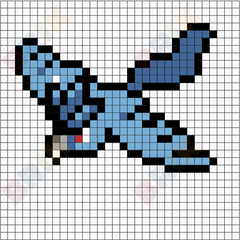 Pixilart - Pokemon Articuno Pixel Art by mango10000