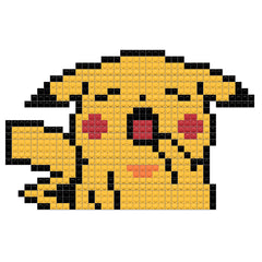 minecraft pixel art templates pokemon pikachu easy
