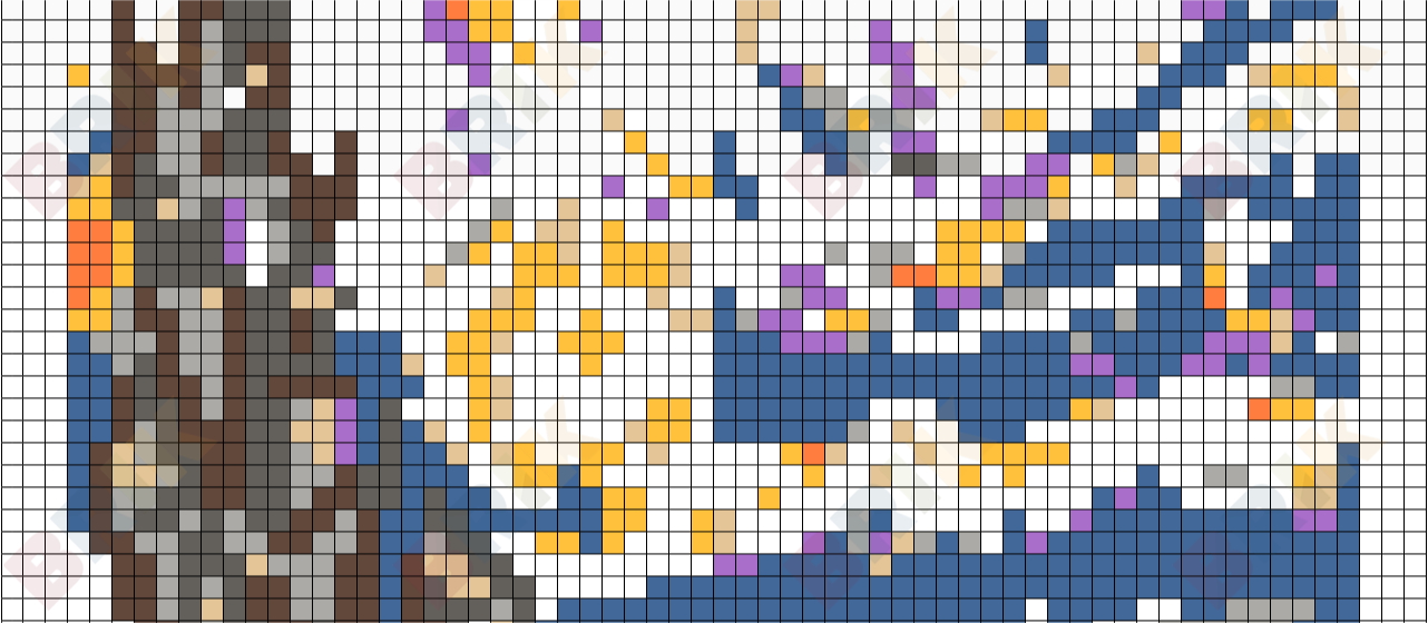 Starry Night Pixel Art – BRIK