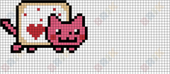 Nyan Cat {Pixel Art} by KittyRainicornDemon on DeviantArt